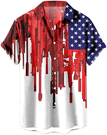 Camisetas T -grandes de verão BMISEGM para homens de bandeira americana masculina camisetas patrióticas para homens 4 de julho Menina