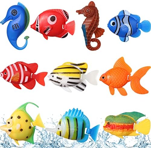 10 peças peixes artificiais decorações flutuantes para peixes de peixe peixe de plástico minúsculo peixe falso movimentando aquário