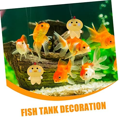 IPETBOOM 4 PCs Tanque de peixe Decoração de pingente flutuante para tanques de peixes de peixe decoração de peixe decoração de peixe tanque de peixe frango ornamento