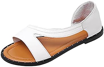 Sandálias planas de verão femininas deslizam flexíveis na sandálias de slides abertos do dedo do pé aberto sandálias de vestido