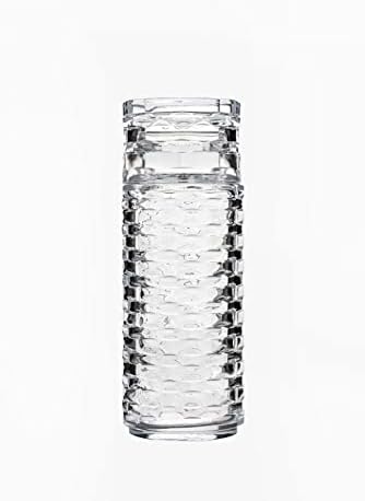 ALFI+MAG CABO DE VIDO DE VIDO DE VIDRO E CONJUNTO DE TOWBLER - Garrafa de água de 24,7 oz com 5,7 oz de xícara de vidro,