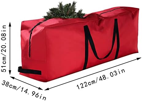 Bolsa de armazenamento de árvore de Natal artificial, bolsas de armazenamento de zíper grande armazenamento à prova d'água de armazenamento pesado de serviço pesado