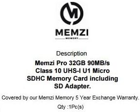 MEMZI PRO 32 GB 90MB/S CLASSE 10 MICRO SDHC CARTÃO DE MEMÓRIA COM ADAPTADOR DO SD PARA CAMPARK X30, X20, X10, ACT85,