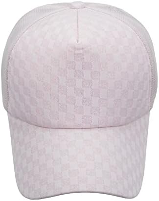 Baseball Cap Womens mens casual Chapéus de pai ajustável de verão Chapéus de grão solar com chapéu de caminhada de ciclismo visor de hip hop