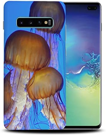 Jellyfish Marine Fish Aquatic 7 Capa de caixa de telefone para Samsung Galaxy S10+ Plus