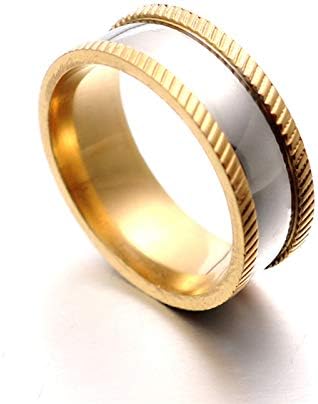 Anéis de noivado de casamento Koleso 8mm anel de casamento legal para homens e mulheres-00817