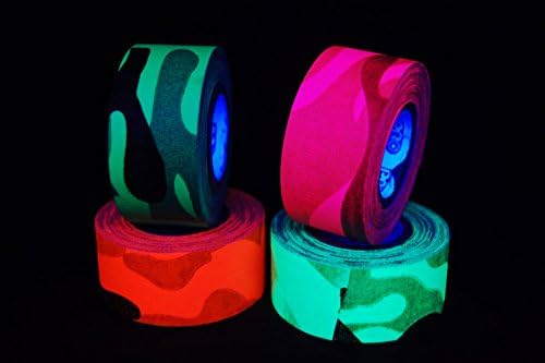 1 polegada x 6 jardas UV Blacklight Fluorescen T Neon Camo Gaffer Tape Glow Party Supply Decorações