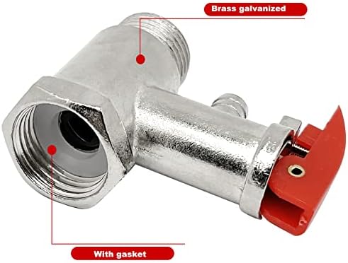 1pcs 1/2 polegada Tuba de encaixe de água Válvula de redução de pressão de serviço de serviço, empurre para conectar