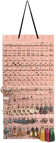Organizador de brinco de Sivalife, porta de brinco pendurada na parede, brechas montadas na parede armazenamento de exibição para mulheres e meninas, capacidade de armazenamento extra grande mantém até 440 pares