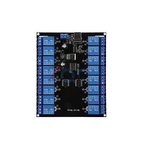 DC 7-38V 16 canal 16 Way Relay Relay Módulo USB Tipo B Interface para Arduino