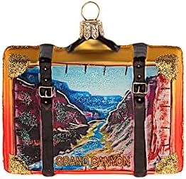 Grand Canyon Travel Suitcase Glass Christmas One Decoration Arizona Novo