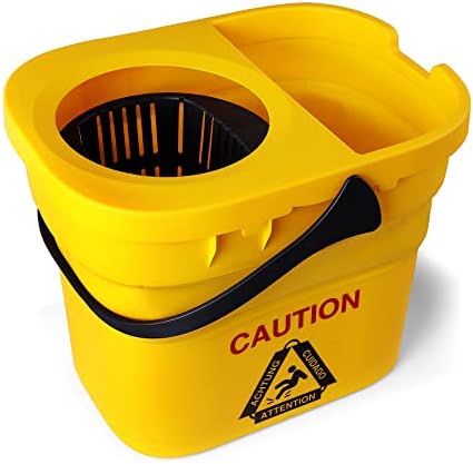 CleanHome Chopsible Mop Bucket sobre rodas para limpeza de esfregão industrial, Press