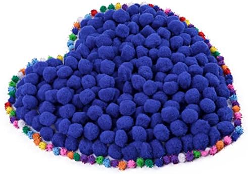 Sapphire Blue Craft Pom Poms, 250 peças Pom Poms Conjunto, Pom Pom de Sapphire, de 1 polegada, bolas de pom pom pom pom de