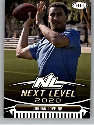 2020 Sage Hit High Series Premier Draft Football 99 Jordan Love Player Oficial Licenciado Cartão de Negociação