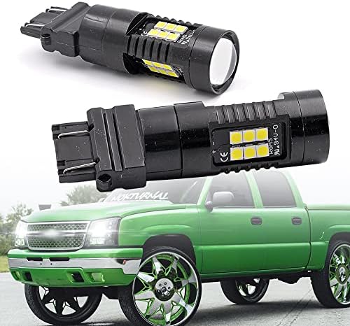 NSLUMO 3157 T25 LEDA DIA DIA DIA LUZ DE RUNDO PARA 1999-2014 Chevy Silverado Tahoe Suburbano Avalanche 3156 3056 3057