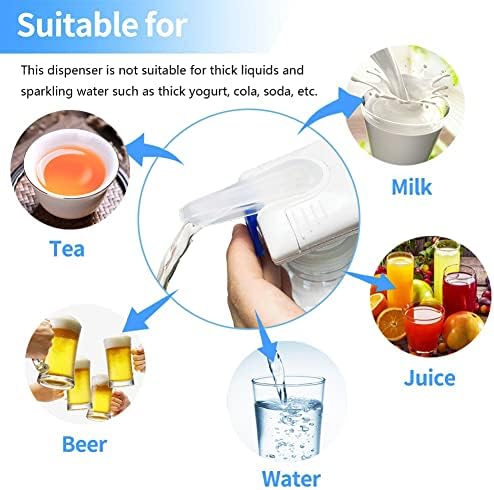 2 PCS Dispensador automático de bebidas, dispensador de leite para galão da geladeira, pode impedir que o leite e as