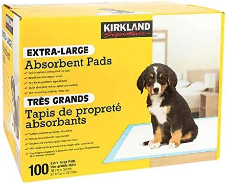 Almofadas absorventes extra-áreas, 100 almofadas grandes, 30 x23 por Kirkland