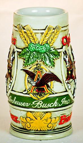 1983 Budweiser Clydesdale Wheat Cameoholiday Stein CS58