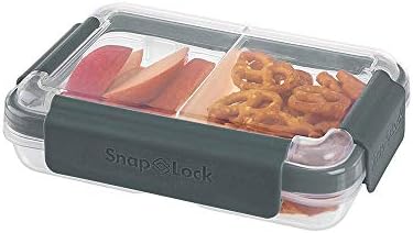 Snaplock por contêiner Progressive Deep Split-vedação roxa, fácil de abrir, à prova de vazamento, tampa de snap-off, empilhável e livre de BPA