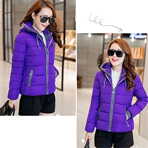 Andongnywell Women Winter Filed Parka Coat Jacket com capuz com zíper encapuzado