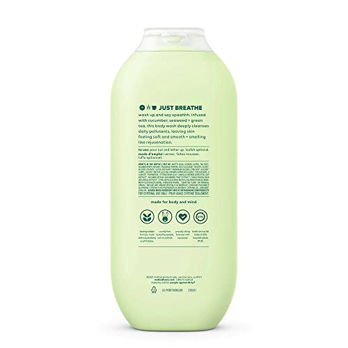 Lavagem do corpo do método, zen diário, paraben e ftalato livre, 18 oz