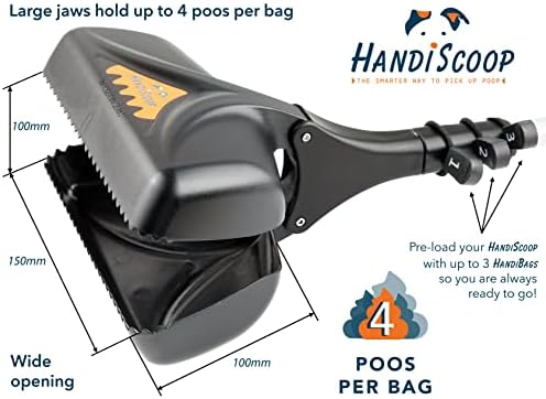 Handiscop Easy Walking Pooper Scooper, 40 cm curto