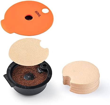 Filtros de café descartáveis ​​para discos de café reutilizáveis ​​de Tassimo, filtros de papel de substituição de