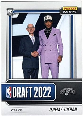 Jeremy Sochan RC 2022-23 Panini Instant Draft Night Night Rookie /634DN9 Spurs Cond NBA Basquete