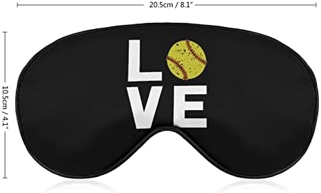 Eu amo máscara de olho de softball sono