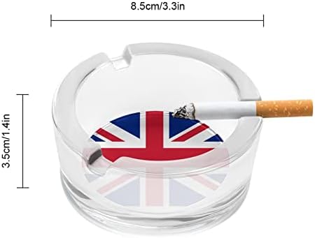British UK Flag Cigarette Glass cinza