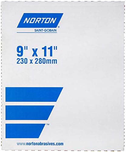 Norton 66261131621 9x11 A2750p Oxidado de alumínio A2750p sem filas de alumínio