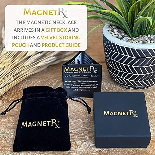 Pulseira magnética de hematita e couro MAGNETRX® - Pedras naturais de resistência máxima - pulseiras de hematita magnética com miçangas