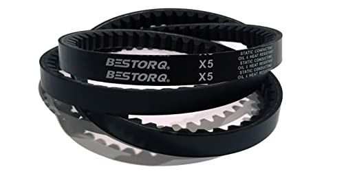 BETORQ 3VX300 Brethe V, borda crua/devagar, preto, 30 Comprimento x 0,38 Largura x 0,32 altura, pacote de 4