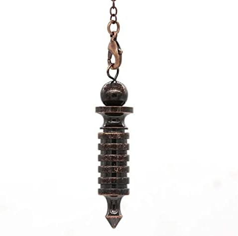 Larro Metal Pendulum pendulums Pendulums para desarmar a cura Pirâmide Pingente Mulheres Menino Men Pendule Reiki Amuleto 1PCS
