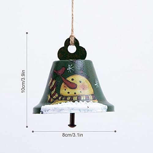 Christmas Whathed Iron Bell Tree Christmas Tree Snowning Bells Chingle Jingle Party Decoration Ye8