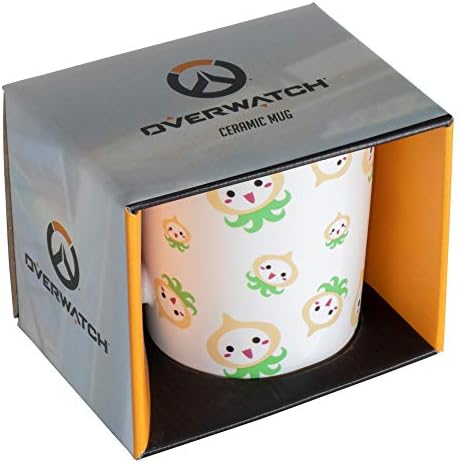 Jinx Overwatch Pachimari Caneca de café cerâmica, branca, 11 onças