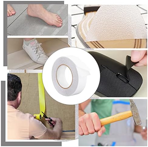 Rolo de fita adesiva Anti-Slip de 33 pés de 33 pés, adesivos de segurança de adesivo para serviço pesado de 1,5 polegadas, à prova d'água para escadas, banheiras, cozinha, cobertura interna, externa