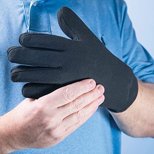 Brownmed Polar Ice Hot/Cold Glove - Luva de terapia - Suporte para artrite, fibromialgia e muito mais - Médio