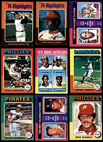 1975 O-Pee-Chee Baseball Parcial Completo Conjunto VG+