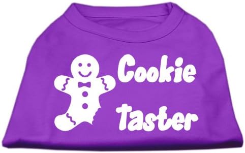 Camisas de impressão de telas de comprovante de biscoitos roxas xxl