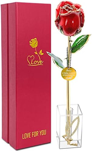Rose do Gold Gold 24k, presentes para mulheres, presentes para mulheres, presentes para mamãe, aniversário de aniversário do dia dos