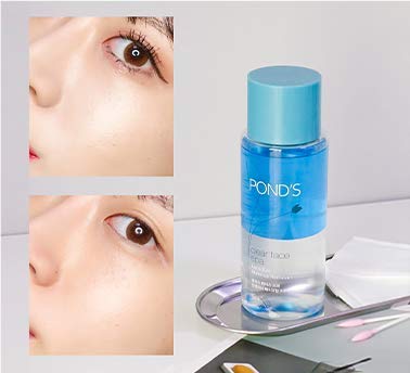 O novo removedor de maquiagem de lábios e olhos do Spa Clear Face de Pond, 4,06 fl oz.