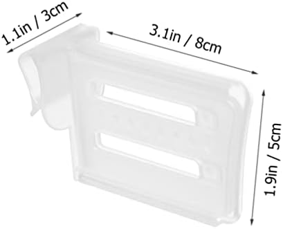 Divisor de prateleira transparente Hemoton 12pcs Divisores de geladeira plástica, divisores de grade refrigerada de caixa de armazenamento