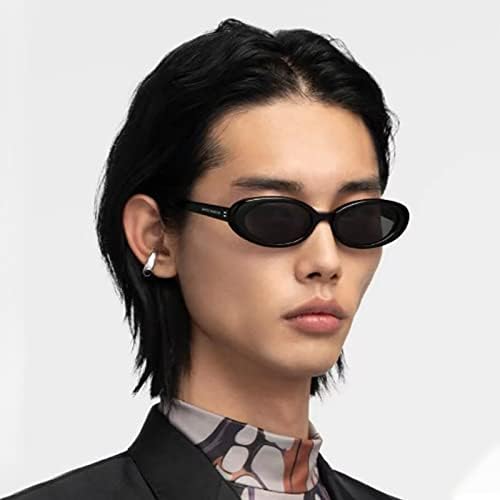 2023 Novos óculos de sol para os olhos quadrados para mulheres, estilo oval de estilo da moda, óculos ovais