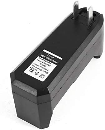 X-DREE US AC 100V-240V Travel Single Rechargable Battery Ion Ion Charger para 18650 (Cargador de Batería de Ión de Litio