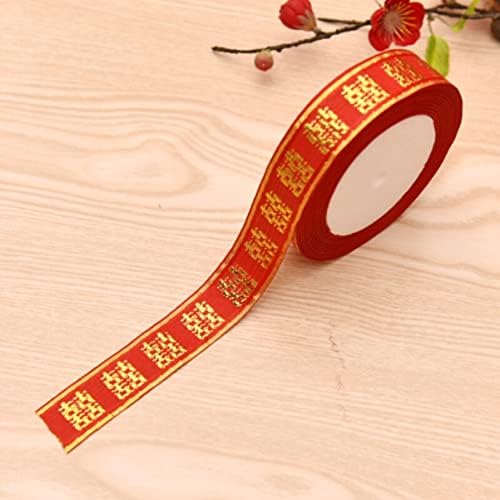 Veemon Red Gift Ribbon Greath Decor com embrulho para decoração de fita de cetim Personagem floral Festive Red Presente Casamento