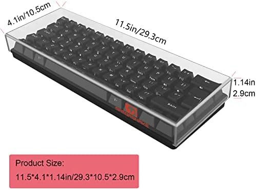 Ziyou Lang KC01 Tampa de teclado transparente transparente acrílico com poeira com poeira anti-CAT Anti-Cat Case para