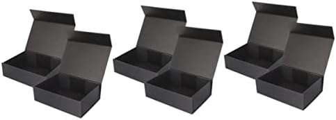 Sewacc 6 PCs dobráveis ​​caixas de martelas de caixa de marton caixa de armazenamento de jóias Organizador Favores de casamento Supplies Supplies Weddings Parties Caixas de papel magnético caixas de jóias