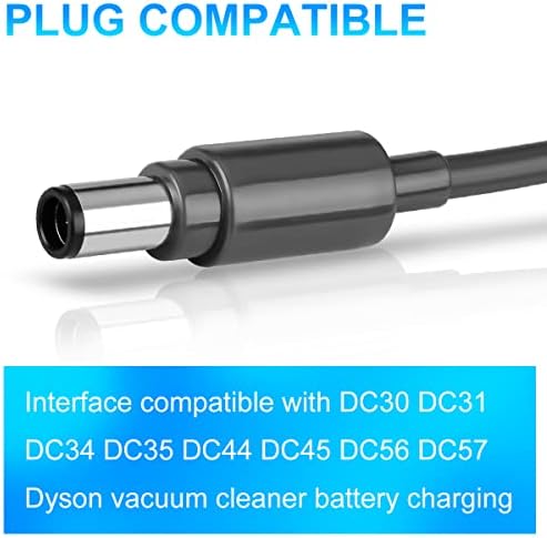 Carregador de substituição do Dongpucun para Dyson Battery DC30 DC31 DC34 DC35 DC44 DC45 DC56 DC57 Adaptador de alimentação de vácuo sem fio Dyson DC30 Substituição do carregador Modelo 917530-11 01 02 17530-02 03