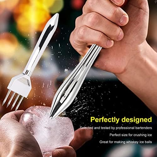 Metal Ice Glipper, manual da liga de zinco profissional britadeiro de gelo bastidura longa maçaneta fáceis de comer alimentos para cozinha para piquenique para restaurante